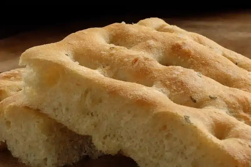 Focaccia nature dorée - bar à focaccia à Brignoles
